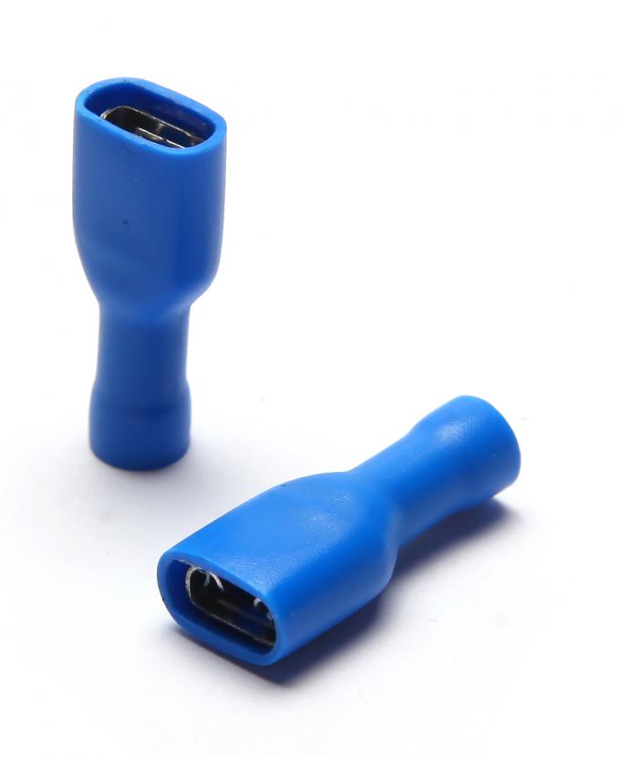 Fully Insulated Female Nylon Quick Disconnects , Electrical Wire Brass