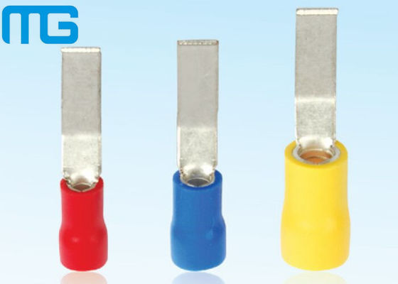 China T22 - Copper  Blade Insulated Wire Terminals , LBV Connecting Lipped Blade Terminals supplier