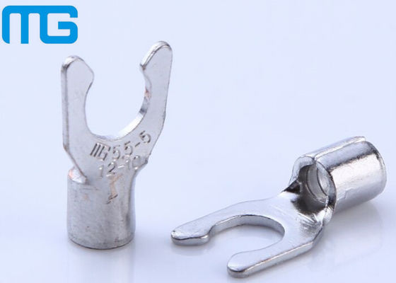 China LSNB Brass Spade Non Insulated Terminals Connectors With Fork Shape supplier