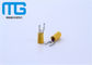 SV5.5 copper electrical insulated spade Insulated Wire Terminals Tin plated TU-JTK yellow color PVC supplier
