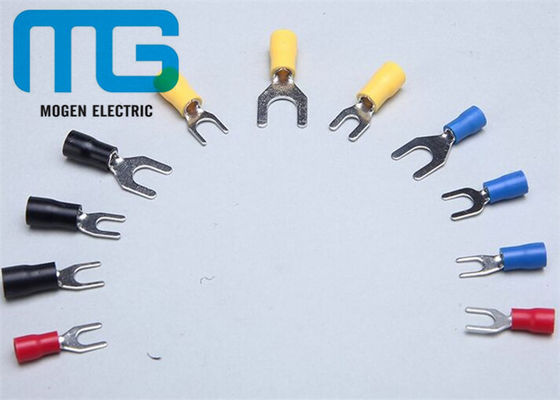 China Series SV copper electrical spade Insulated Wire Terminals red blue black yellow TU-JTK supplier