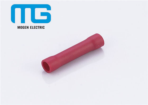 China Copper PVC Insulated Heat Shrink Butt Connectors Red BV For Wire Connection supplier