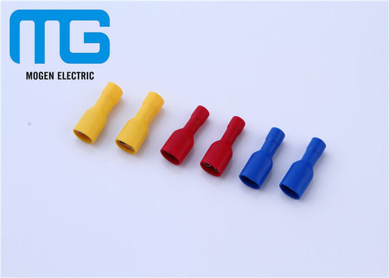 China Non Toxic FDFD Fully Insulated Female Electrical Quick Disconnect , Cable Crimping Terminal Lugs supplier