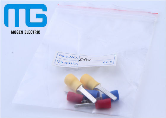 China DBV2-9 dbv clip crimp blade Insulated Wire Terminals copper tin plated red blue yellow supplier