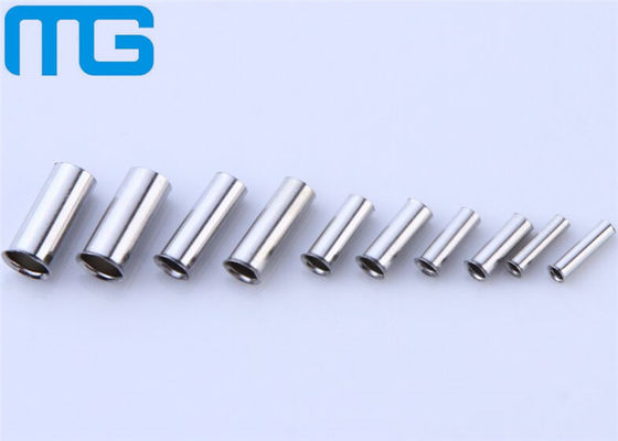 China EN Series Non Insulated Tubular Cable Lugs Silver Color Wire Crimp Terminals supplier