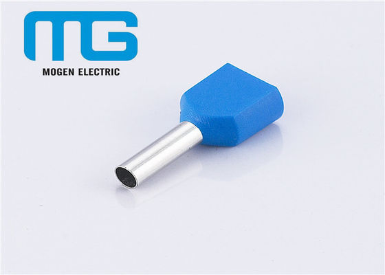 China Blue Wire End Insulated Wire Terminals 100pcs / Bag , TE1008 Electrical Cable Terminals supplier