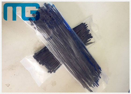 China 3X100MM Heavy Duty Nylon Cable Ties Heat Resisting Nylon 66 Black  Cable Tie Wraps supplier