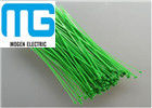 China Green / White Nylon Cable Ties , Plastic Tie Wraps 6 Inch 3 X 150mm Size supplier