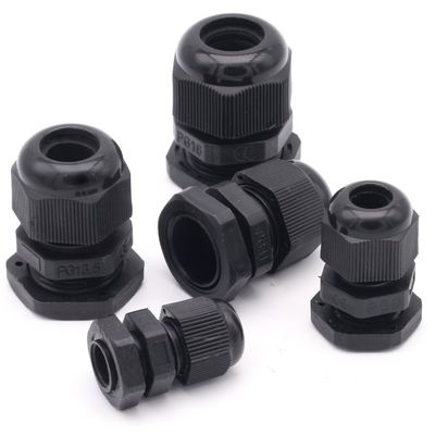China Water Proof Outdoor Cable Accessories , Black Cable Gland Connector supplier