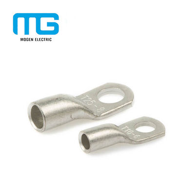 China Battery Terminals Copper Cable Lugs , Tubular Cable Lugs Tinned Surface Plating supplier