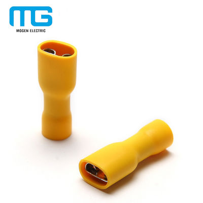 China FDFD Fully Insulated Female Terminal Connectors / Electrical Wire Female Connector supplier