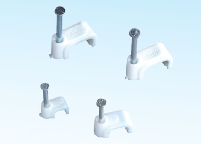 General Indoor Wiring Cable Accessories Square Fixing Clips PP With