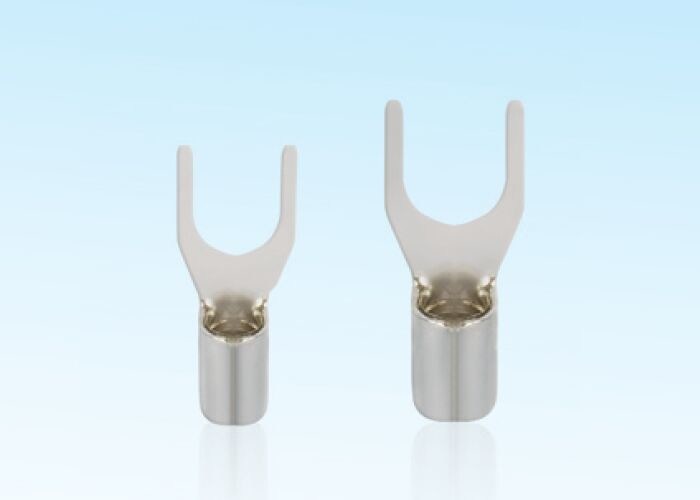 Safety Spade Non Insulated Terminals , 8 Awg Spade Terminal With Tin