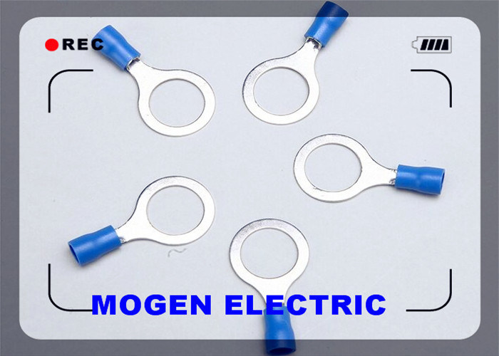 99.70 Pure Copper Ring Terminal Connector , Blue RV 28 Insulated Wire