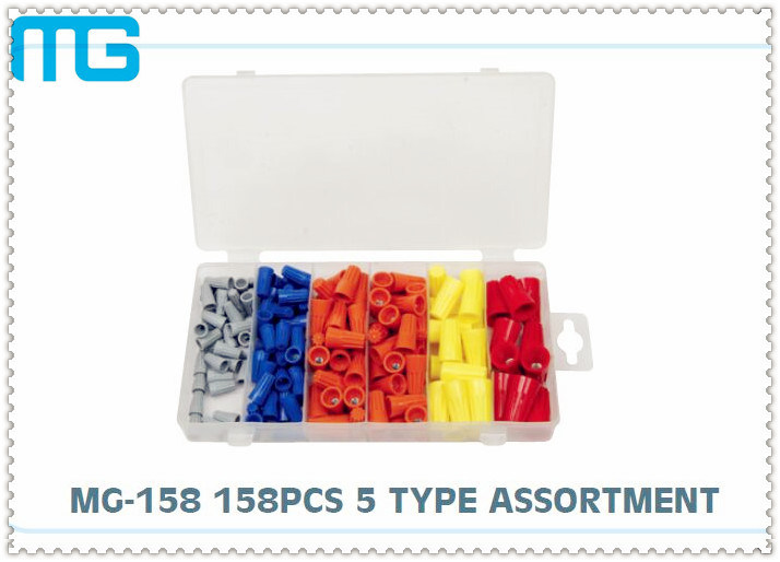 Electrical Terminal Assortment Kit 158pcs , 5 Types Crimp Terminal Kit