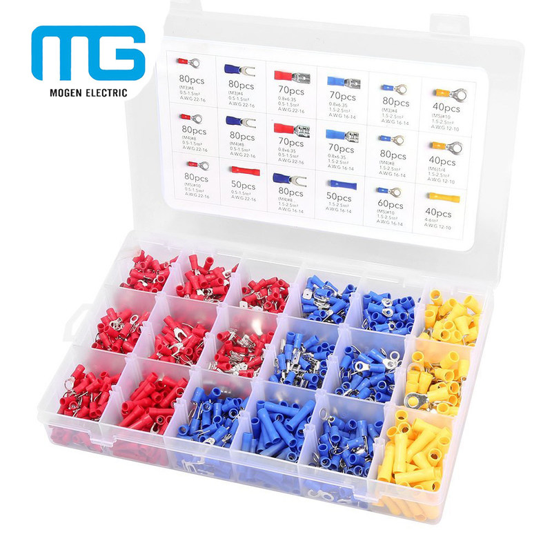 1200 Pcs Electrical Connector Kit Automotive Multi Color Assortment Kit