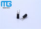SV3.5 copper electrical spade Insulated Wire Terminals Tin plated TU-JTK black color PVC supplier