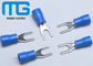 SV 1.25-4 Copper Spade Terminal Connectors Fork Shaped Cable End Terminals supplier