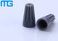 Black  Electric Twist on - wire connectors , Insulated Wire Connectors , cable wire connectors with PVC insulation supplier