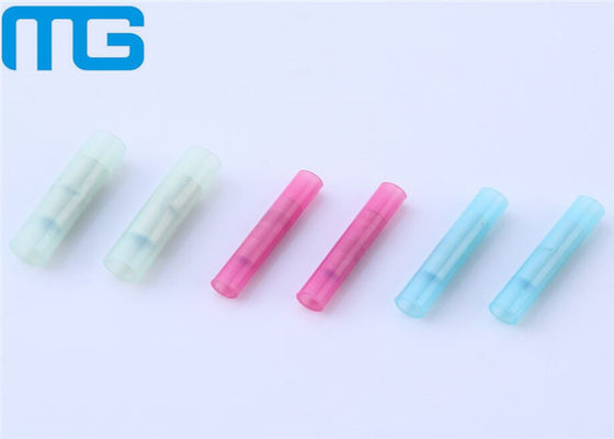 100PCS Insulated  Heat Shrink Crimp Butt Electrical , Insulated Wire Connectors Connectors with a various colors supplier