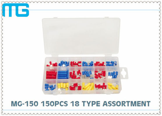 MG - 150 Customized Wire Terminal Assortment Kit 18 Types Terminals / Disconnects With PO Box supplier