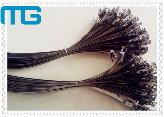 Ball Type PVC Coated Cable Ties , 304 / 316 Stainless Steel Zip Ties Fireproof Cable Accessories supplier