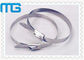SS 304 316 Stainless Steel Wire Ties , Nature Color Self Locking Cable Ties Cable Accessories supplier
