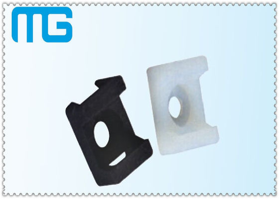 white /balck Saddle Type tie mounts with material of PA66, CE approval ,1000PCS /BAG Cable Accessories supplier