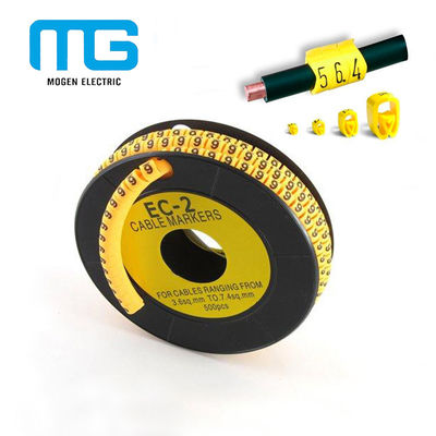 EC-1 Cable Marker Sleeves / Clip Cable Marker / PVC Cable Marker Cable Accessories supplier