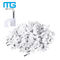 200 Pack Nail In Cable Clips / Cat6 Circle Cable Nails Tack Clips 7mm White supplier