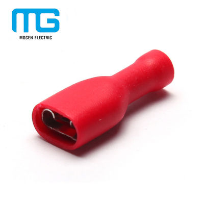 FDFD Fully Insulated Female Brass Terminal Connectors / Electrical  Female Wire Connectors supplier