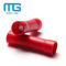 Red PVC Insulated Wire Butt Connectors / Electrical Crimp Connectors supplier